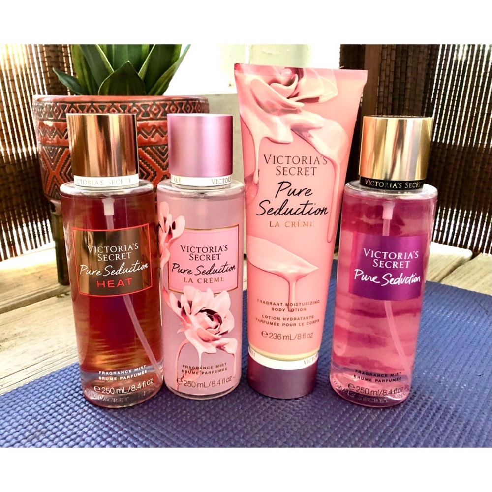 Victorias Secret Pure Seduction bundle, Heat, La Creme, Original. NEW